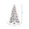 7.5ft. Pre-Lit Flocked Atka Artificial Christmas Tree, Warm White Wide Angle Low Voltage LED Lights